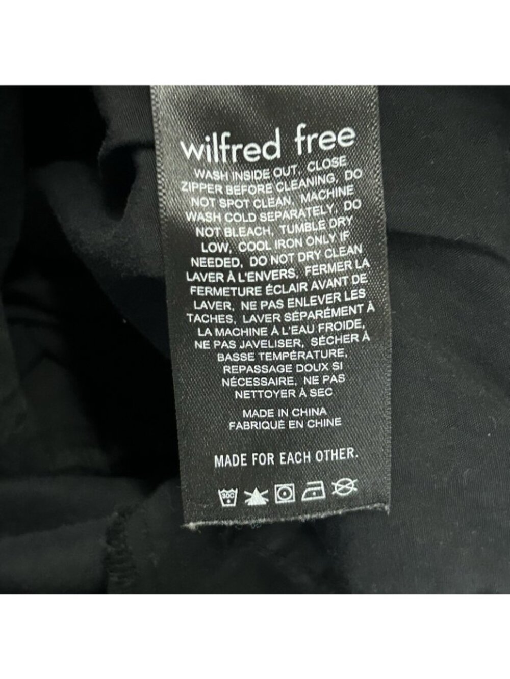 Aritzia Wilfred Free Brennan Womens Size 2 Black Cargo Carpenter Utility Pants - Picture 10 of 16